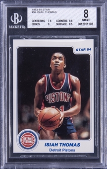 1983-84 Star #94 Isiah Thomas Rookie Card - BGS NM-MT 8